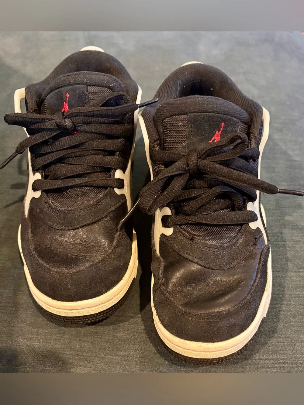 Jordan Kids Black and White Sneakers
